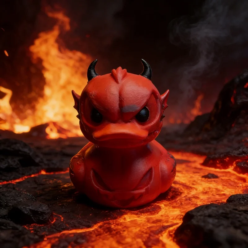 Hot 3D Printed Hell Reaper Duck Family Toy, handmade enthusiasts Creative Cross-Border New Model, Holiday Gift for Kids