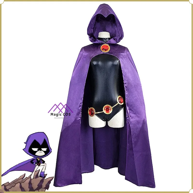 costume-cosplay-di-alta-qualita-di-raven-dei-teen-titans-body-nero-da-donna-con-mantello-viola-con-cappuccio-e-cintura-per-feste-di-halloween