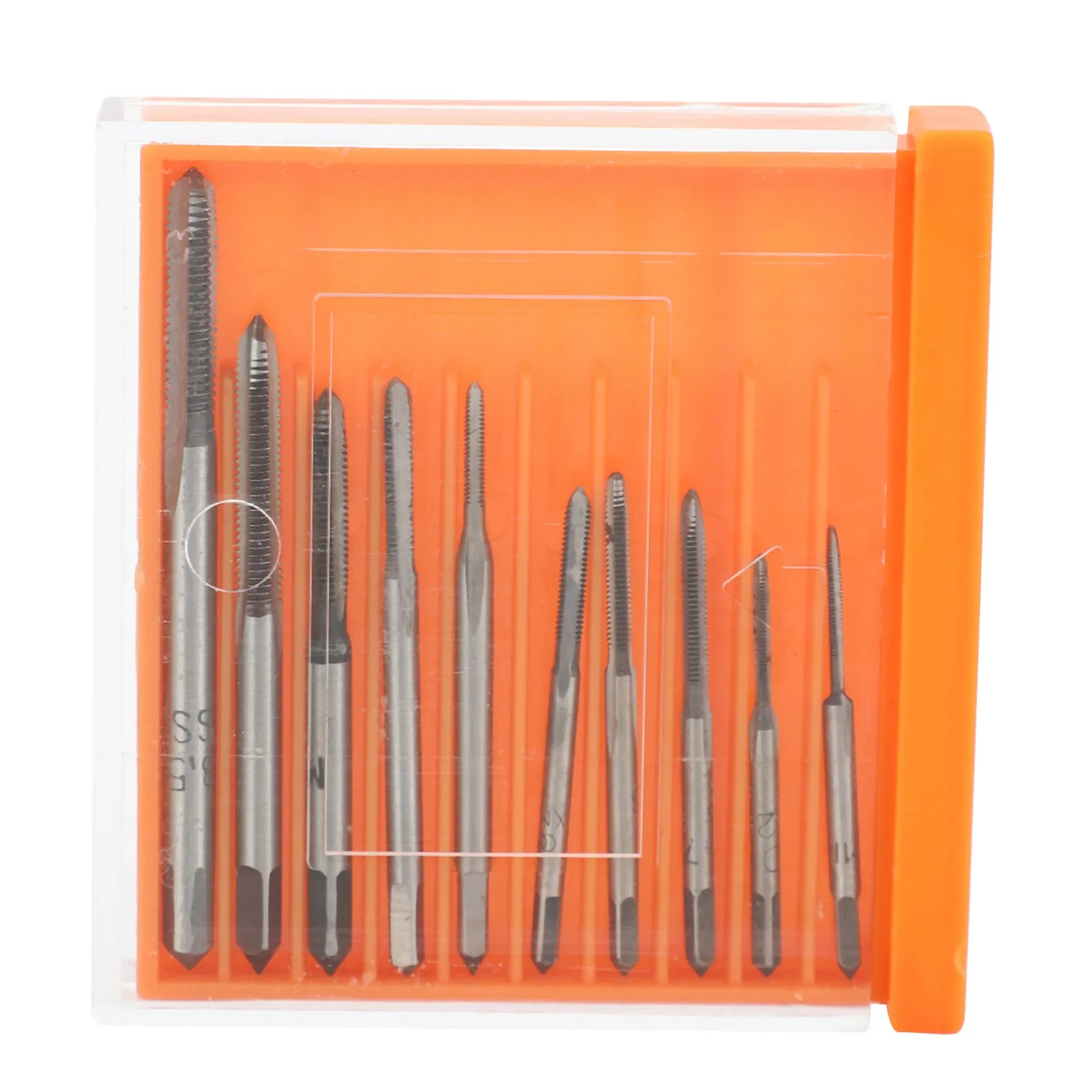 

ABNC-10Pcs HSS M1 M1.2 M1.4 M1.6 M1.7 M1.8 M2 M2.5 M3 M3.5 Mini Tap Drill Bit Machine Metric Thread Tap Set Screw Tap