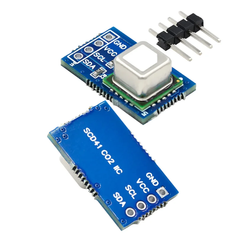 وحدة استشعار الغاز SCD40 SCD41 تكتشف اتصالات ثاني أكسيد الكربون والرطوبة 2 في 1 I2C