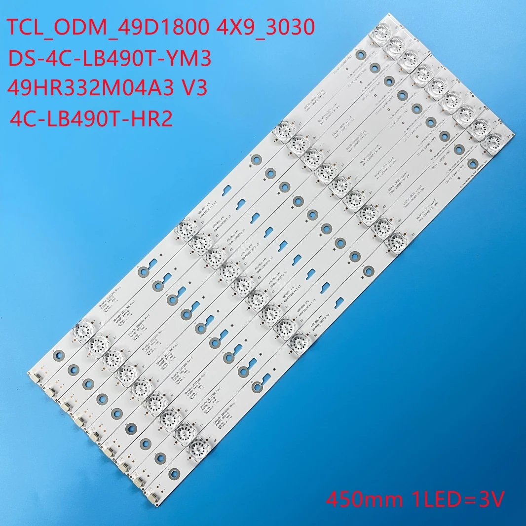 

4lamp 45CM lamp strip Shineon 2D03266 rev. c LCD backlight strip DS-4C-LB490T-YM3 DS-4C-LB490T-YM3 lamp strip