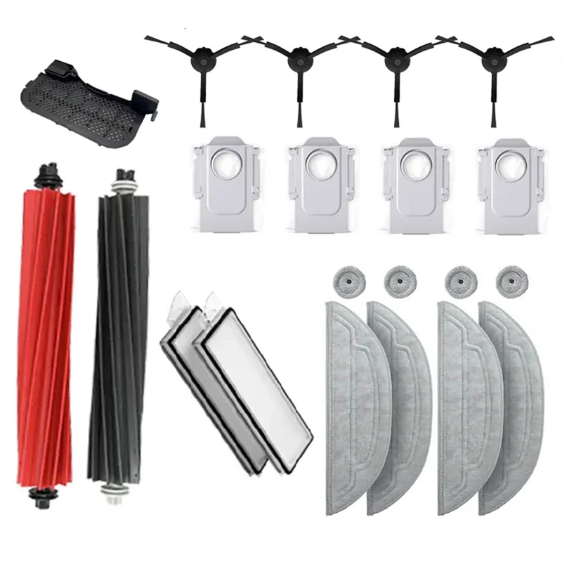 For Roborock S8 Maxv Ultra Replacement Parts Robot Vacuum Cleaner Accessories Set Mop Cloth Vacuum Bags Side Brush Filter