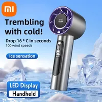 Xiaomi Handheld Portable Fan Rechargeable Mini Outdoor Portable Turbo Long-lasting High-speed Fan 100 Wind Speed