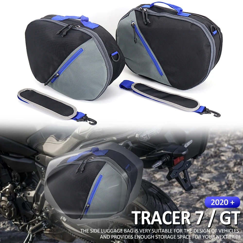 

New 2020 2021 2022 Tracer700 Motorcycle Accessorie luggage bag Black saddlebag Inner Bags For Yamaha Tracer TRACER 7 GT Tracer7