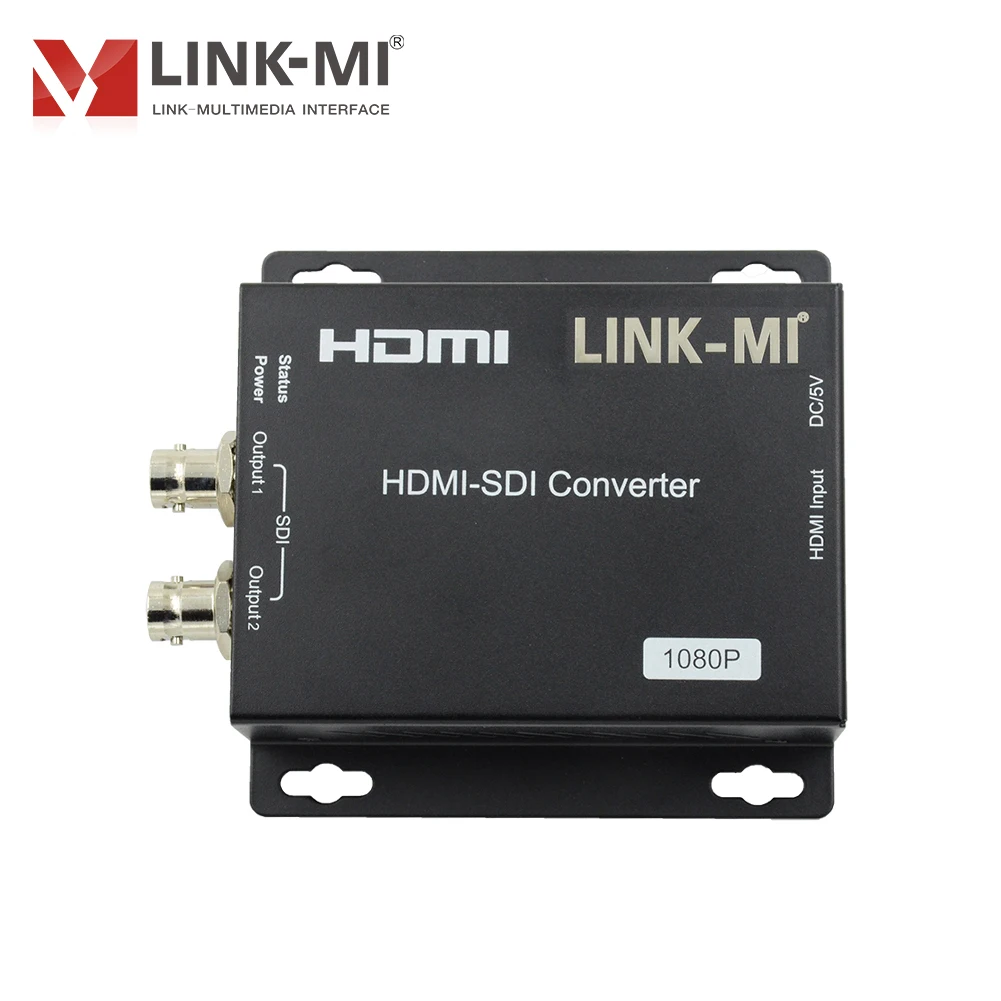Convertidor profesional HDMI a SDI Dual, convertidor HDMI a SDI para estudio de transmisión, caja HDMI a SDI 1080P con salidas duales 3G