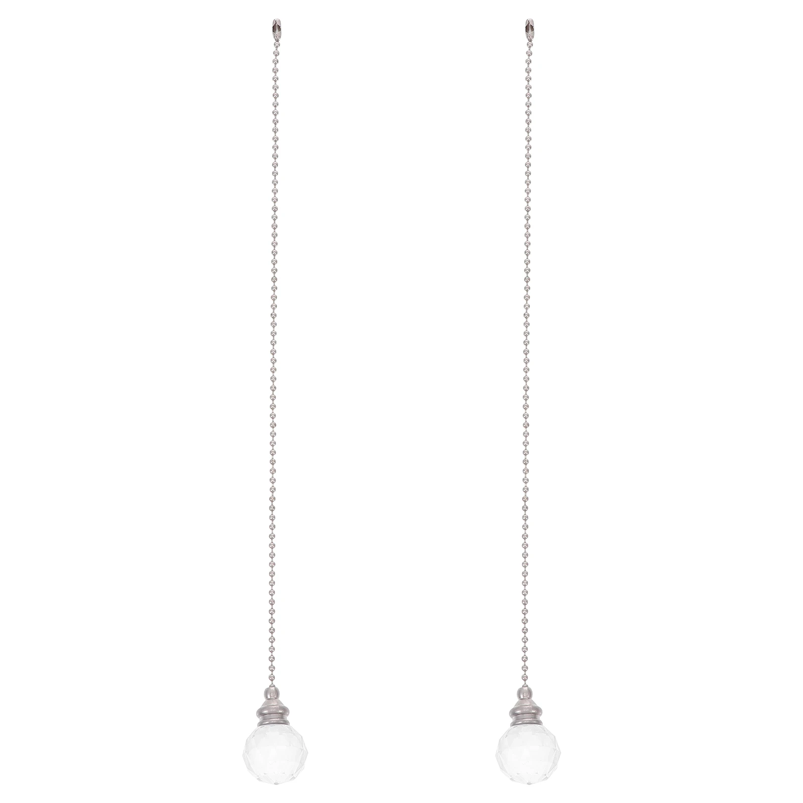 

2pcs Chandelier Pendant Beautiful Hanging European Crystal Pull Chain Lamp Decoration Home Decor Ceiling Fan Chain Hardware