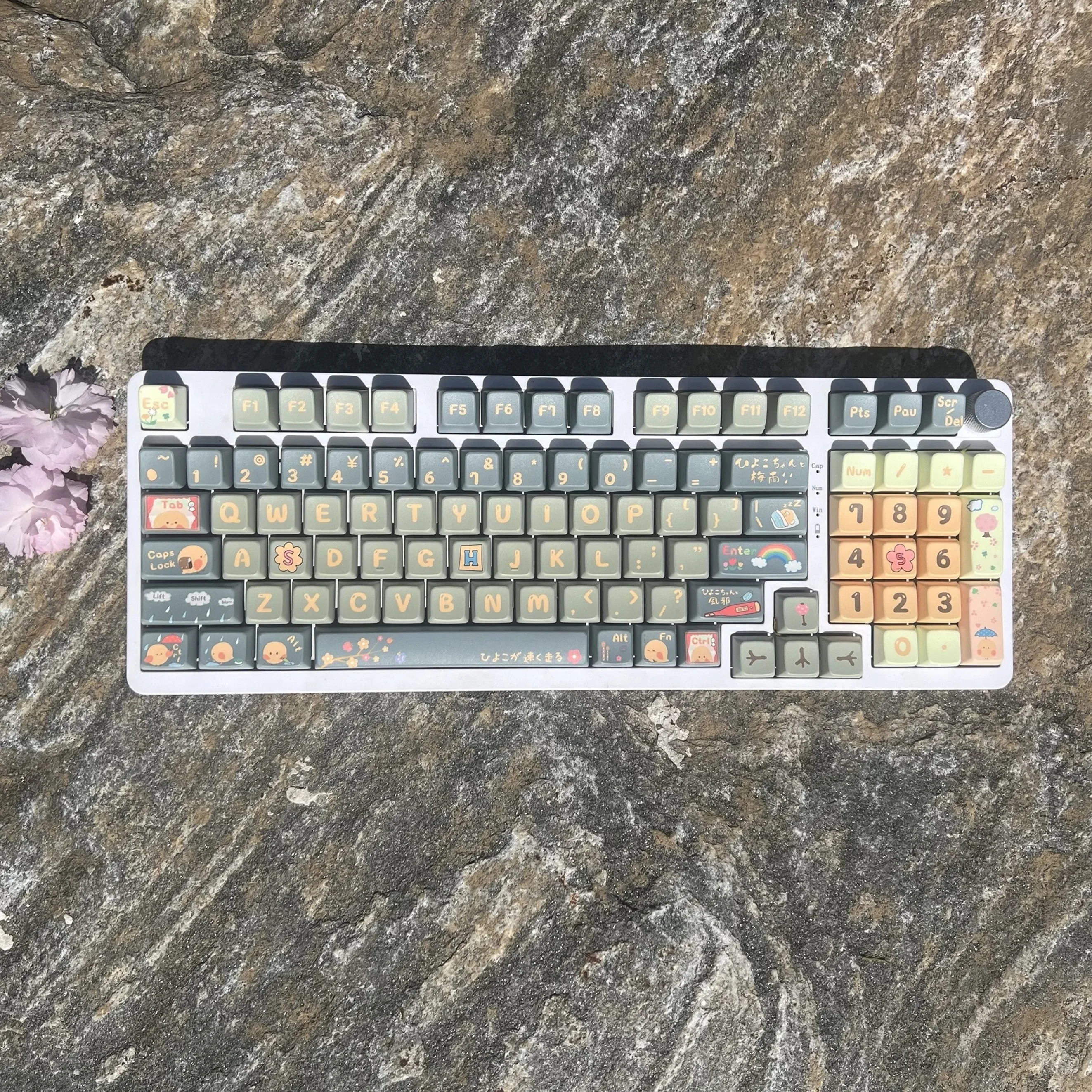 Cartoon series Chicken Run cute PBT keycap five-sided sublimation SDA highly customized keyboard