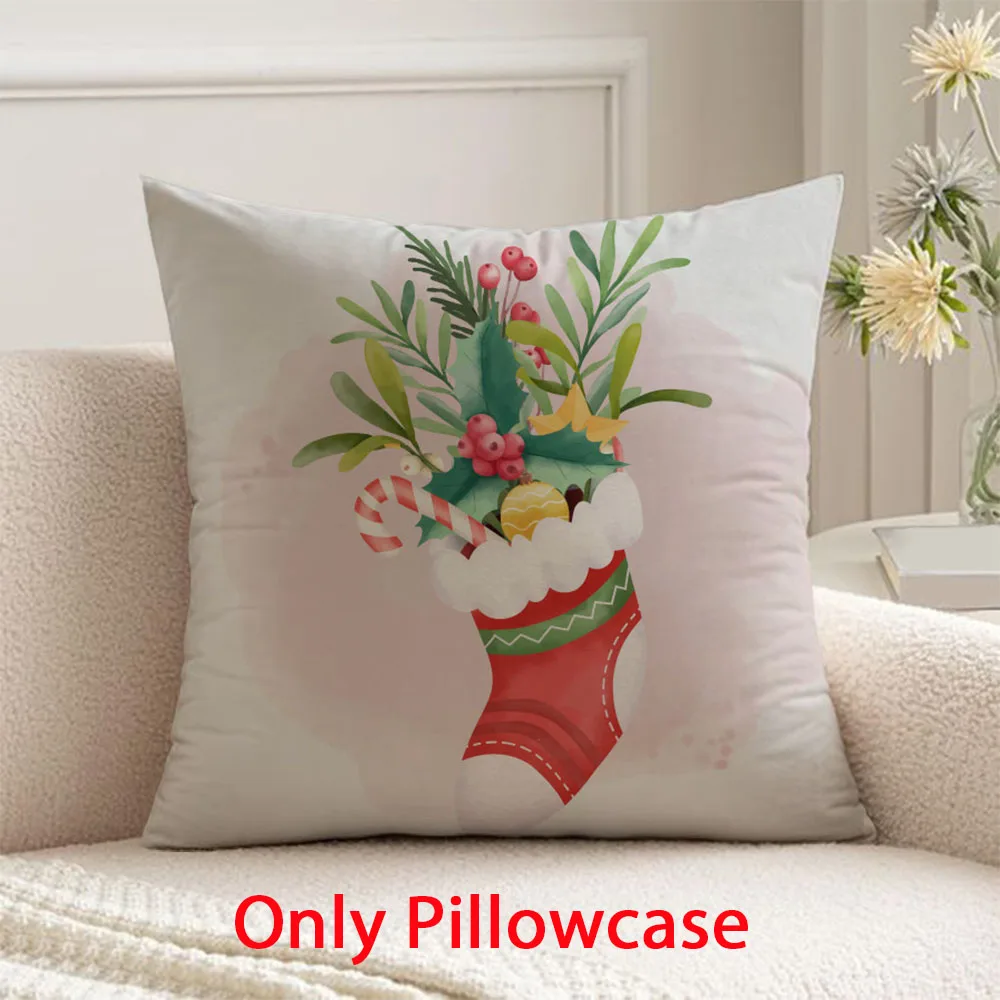 

Christmas Pillow cover fall decorative 45x45 cushions cover for pillow case winter decorative cushions