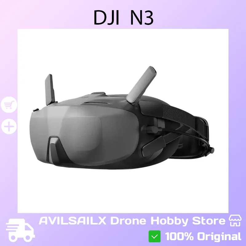 DJI Goggles N3 FPV Headset | 1080p Ultra-Wide Screen | 2.7h Runtime | Perfect for Avata 2 / Neo Pilots