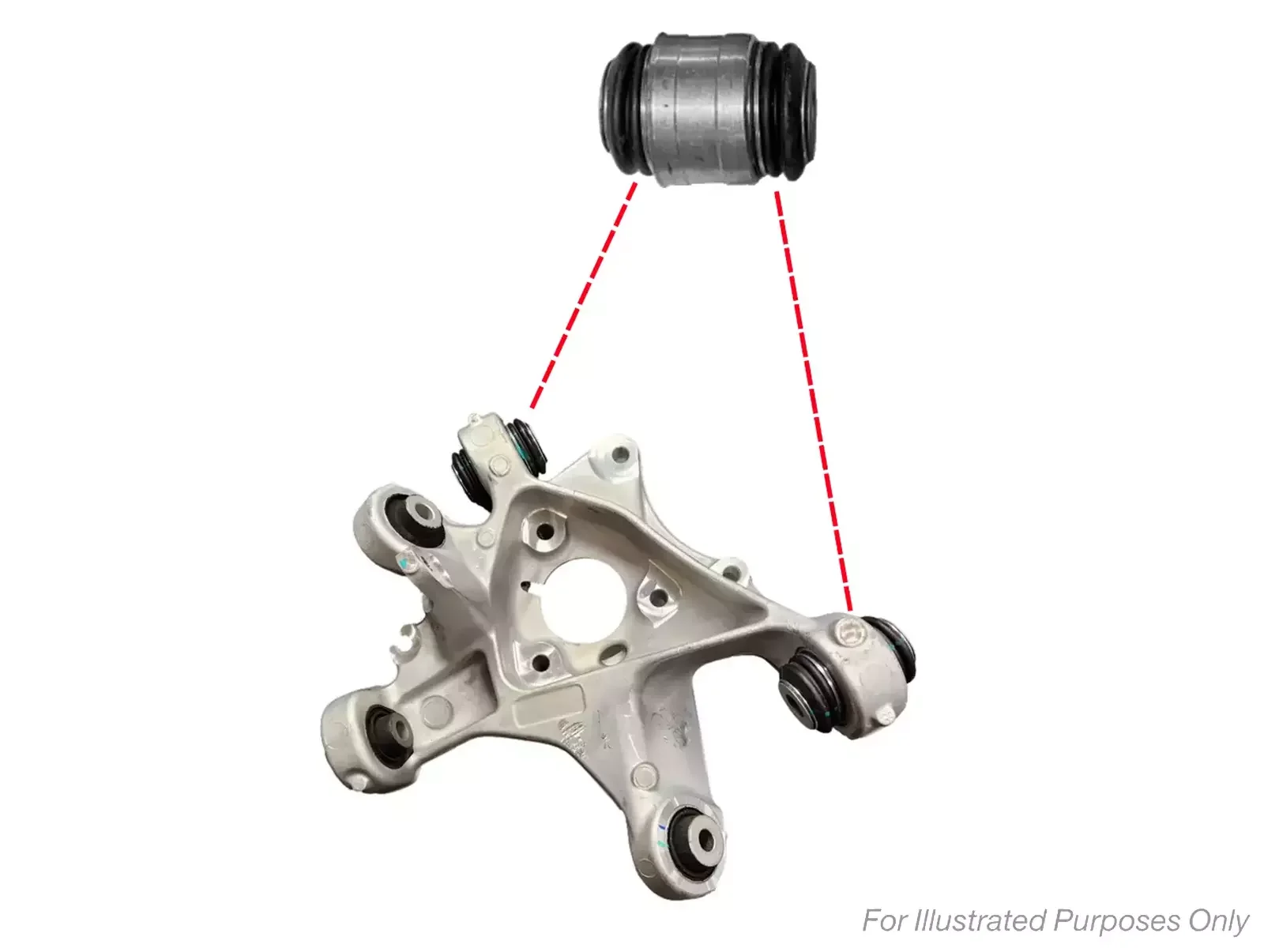 

For Tesla Model 3 Y 5yjy 2018-Rear Axle Rh Lh Knuckle Hub Bush Mounting Car Rear Knuckle Bushing Rear Steering Knuckle Bushing