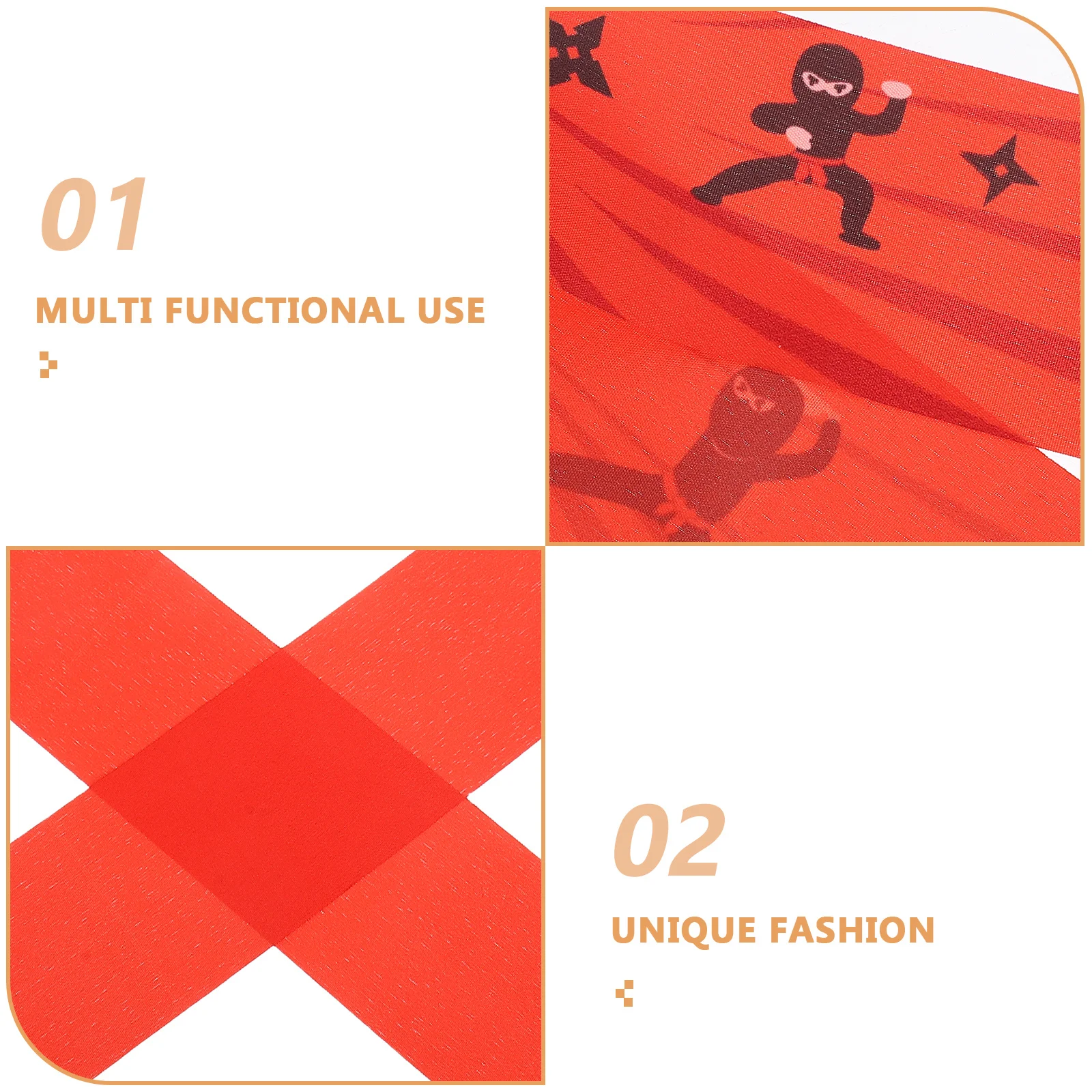 2 stuks hoofdband Ninja print zweetabsorberend koken sport sport bandana keuken kostuum feest kinderen bandana hoofddeksels