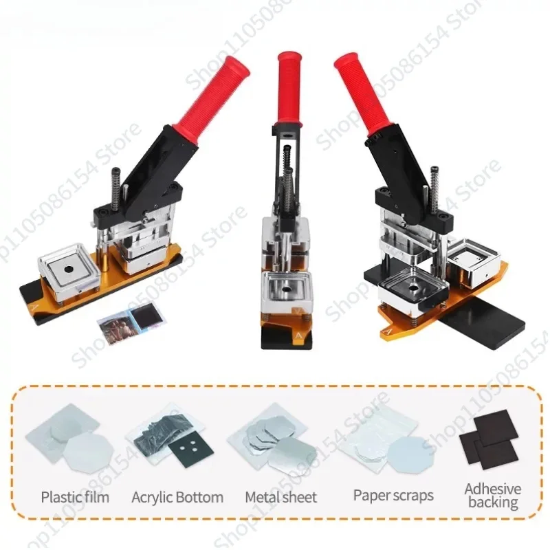 50 * 50Mm square badge machine, badge making machine