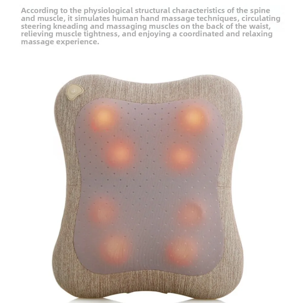 Jiabai نفس مدلك الخصر مدلك المنزلية لكامل الجسم الظهر والكتف والرقبة وسادة تدليك لتقديم الهدايا لكبار السن