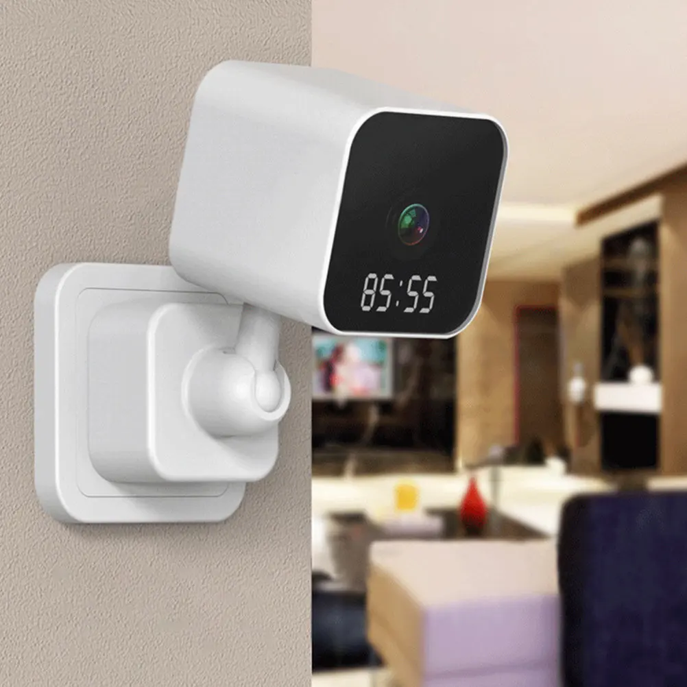 

Wireless Hd Clock Camera Intelligent Security Monitoring Indoor Wi-Fi Remote Night Vision Plug-in Home Office Camera