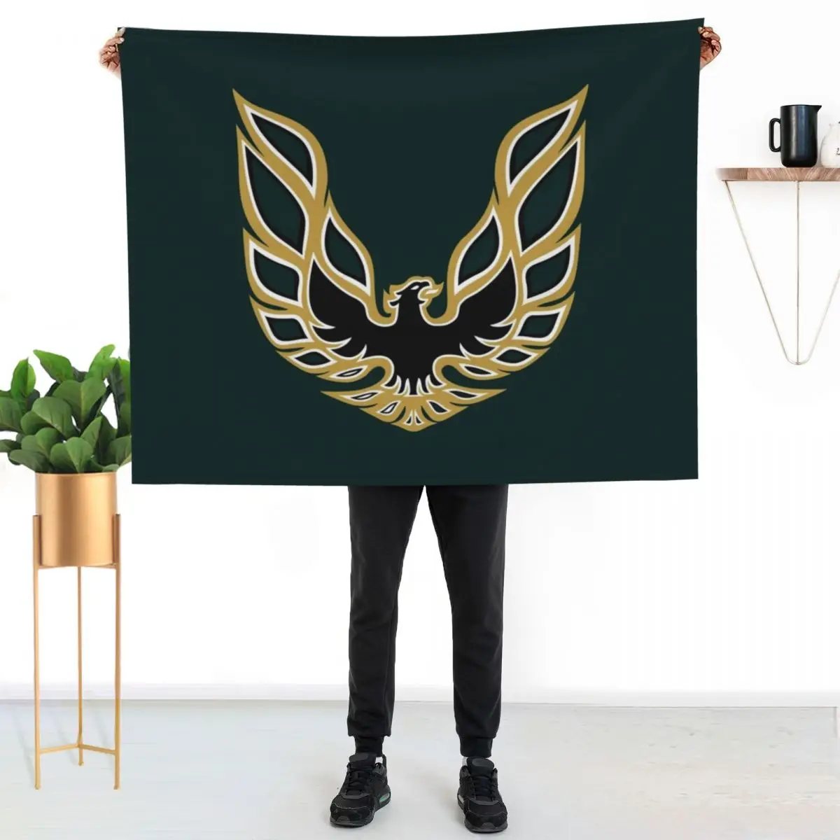 Trans Am Firebird Logo Cotton Plus Throw Blanket Loose Furrys Fashion Sofas Cute Hairy Heavy Blankets