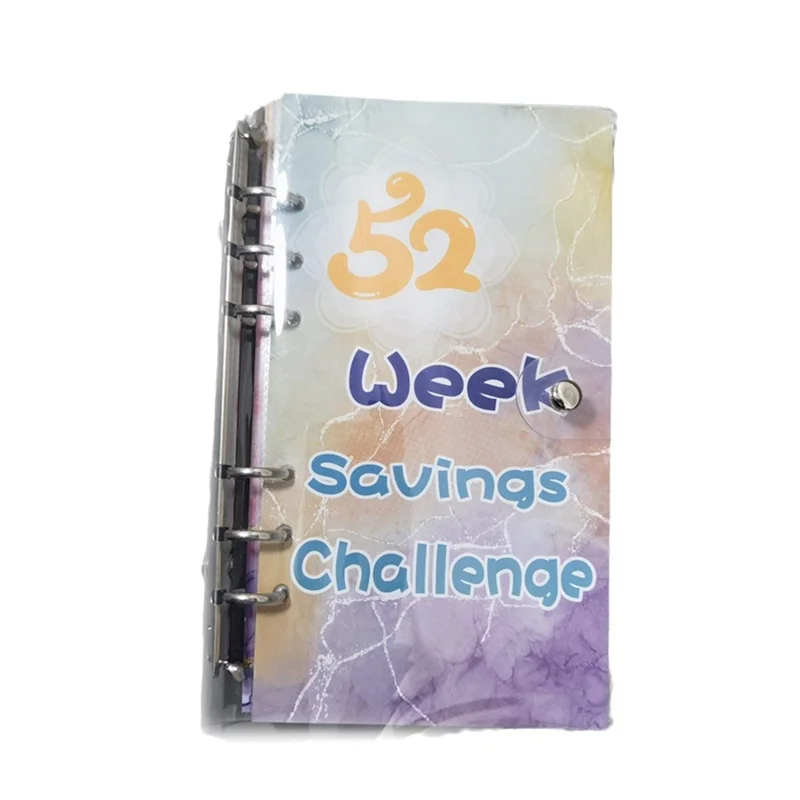 AED5-3PCS 52-weekse besparingsuitdaging, budgetboek met geldenveloppen, geldorganisator voor contant geld, budgetboekplanner