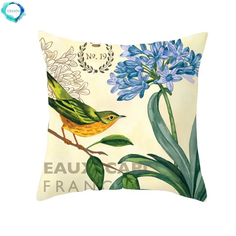 

Bird Pattern Decorative Pillowcases Bird Throw Pillow Case Cute Cartoon Animal Pillowcase Pillow Case Cover kussensloop almohada