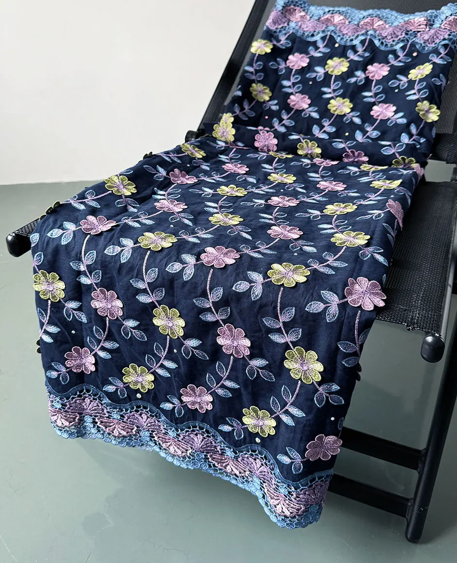 Original Switzerland Voile Lace Highest Quality African Embroidered Fabric 100% Cotton For Nigerian Wedding Cloth Celebrants