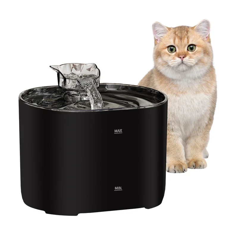 2.2L Automatic Pet Cat Water Fountain With Sensor Pet Water Dispenser with Recirculating Filtration System Cat Bowl Supplies