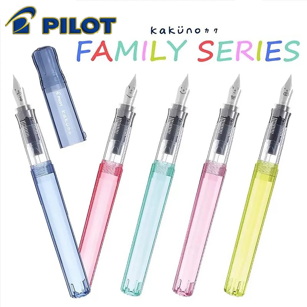 

1 шт. Японская перьевая ручка Pilot KAKUNO F/M с прозрачным корпусом, школьные принадлежности, милые канцелярские товары, ручки для письма
