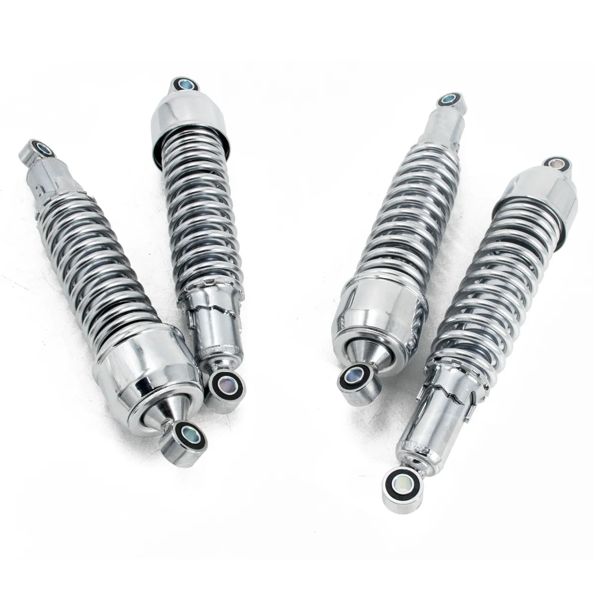 【Premium quality】330mm 370mm Hole to Hole Length 7.5mm Spring Motorcycle Aluminum Silver Shock Absorbers Interchangeable Part