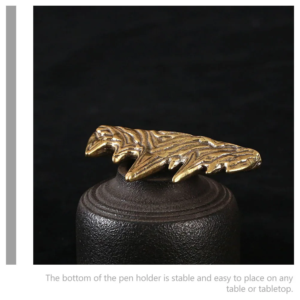 حامل الخط النحاسي تصميم على شكل جبل لمكتب فرشاة الحبر حامل اللوحة رف القلم الكتابة فرشاة المنظم الدراسة #4