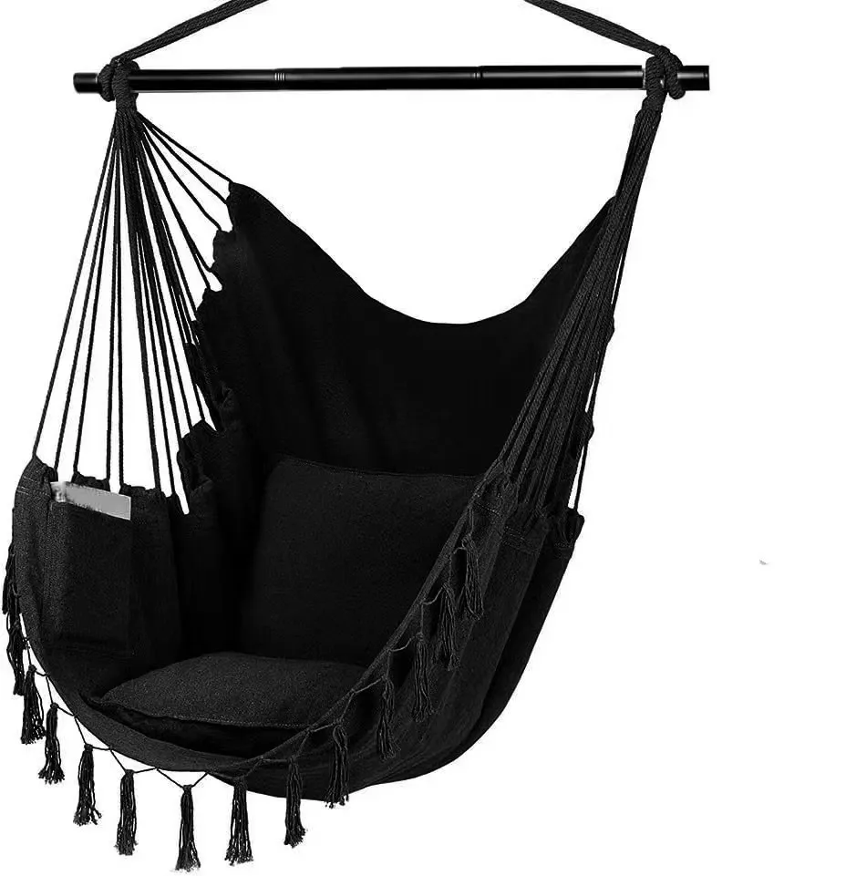 3-section folding reinforced iron pipe outdoor anti rollover bedroom swing chair