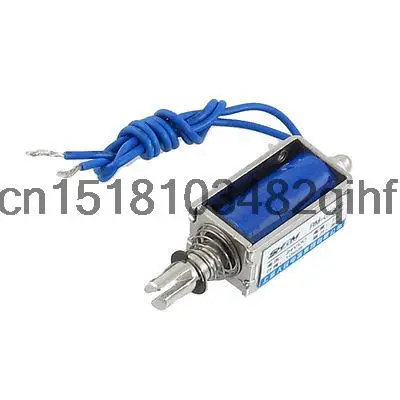 0.08kg Force 10mm Stroke Open Frame Solenoid Electromagnet DC 24V 1A