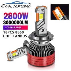 Lâmpada do farol do EAGLEVISION-LED, Turbo Canbus, poder superior, 2800W, 3000000LM, 8860, CSP, 12V, 24V, HB3, HB4, 9012, H1, H4, H7, H11, h13