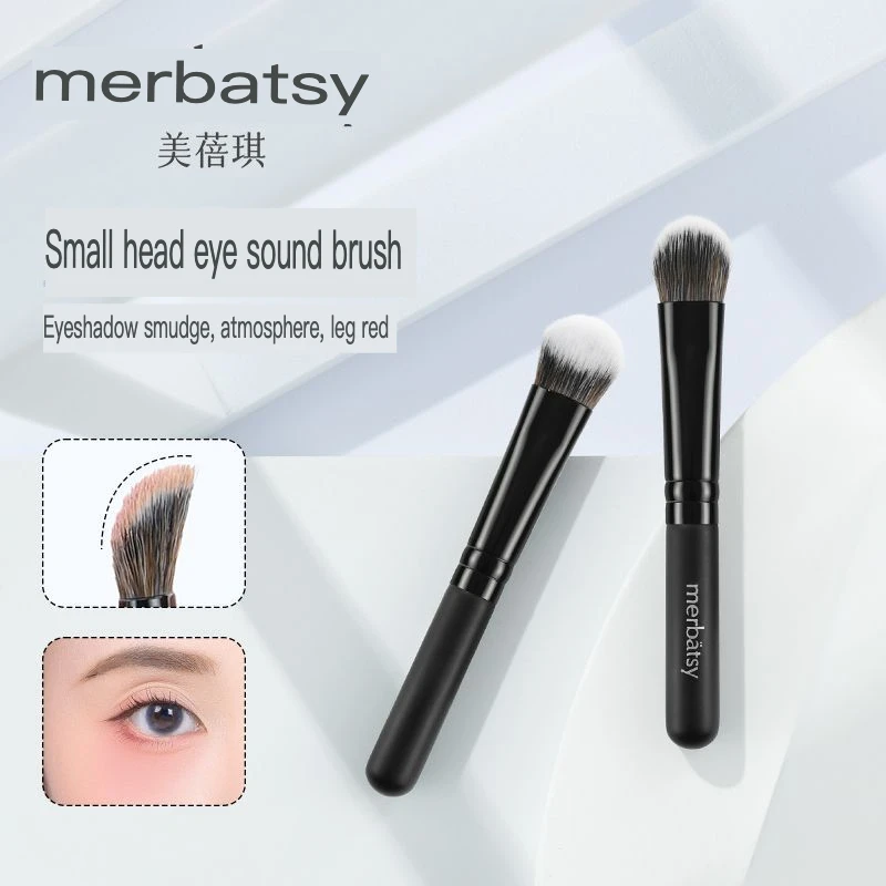 Mini pincel de sombra, base de olho de inclinação grande, pincel corretivo de inclinação portátil, pincel de sombra de nariz, pincel de creme de blush pequeno