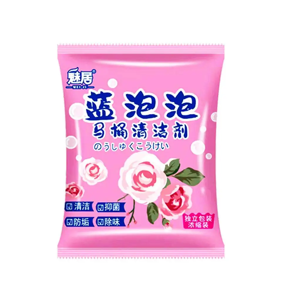 Toilet Bowl Cleaner Drain Rose Fragrance Tablet Cleaning Remover House Agent Stain Cleaning Bathroom Toilet Tool Deodorization