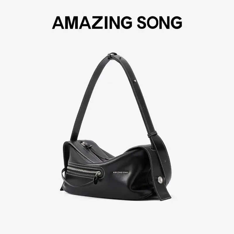 Amazing Songแฟชั่น2025ฤดูใบไม้ผลิ/ฤดูร้อนใหม่ไวน์หวานกระเป๋ากล้องไหล่เดี่ยวCrossbodyหมอนกระเป๋าผู้หญิงสไตล์