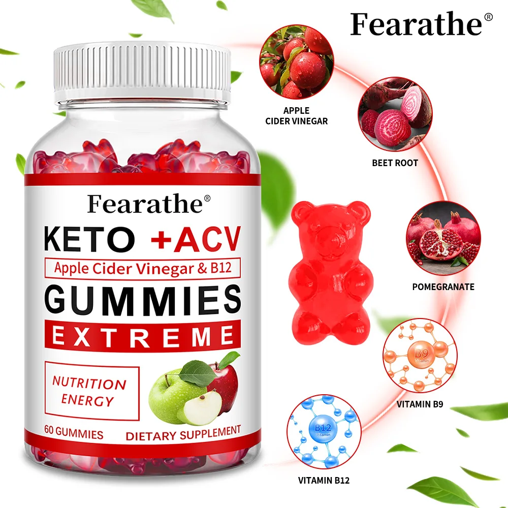 تركيبة متقدمة لخل التفاح من كيتو - تدعم الهضم وإزالة السموم وتنظيفها لصحة الأمعاء