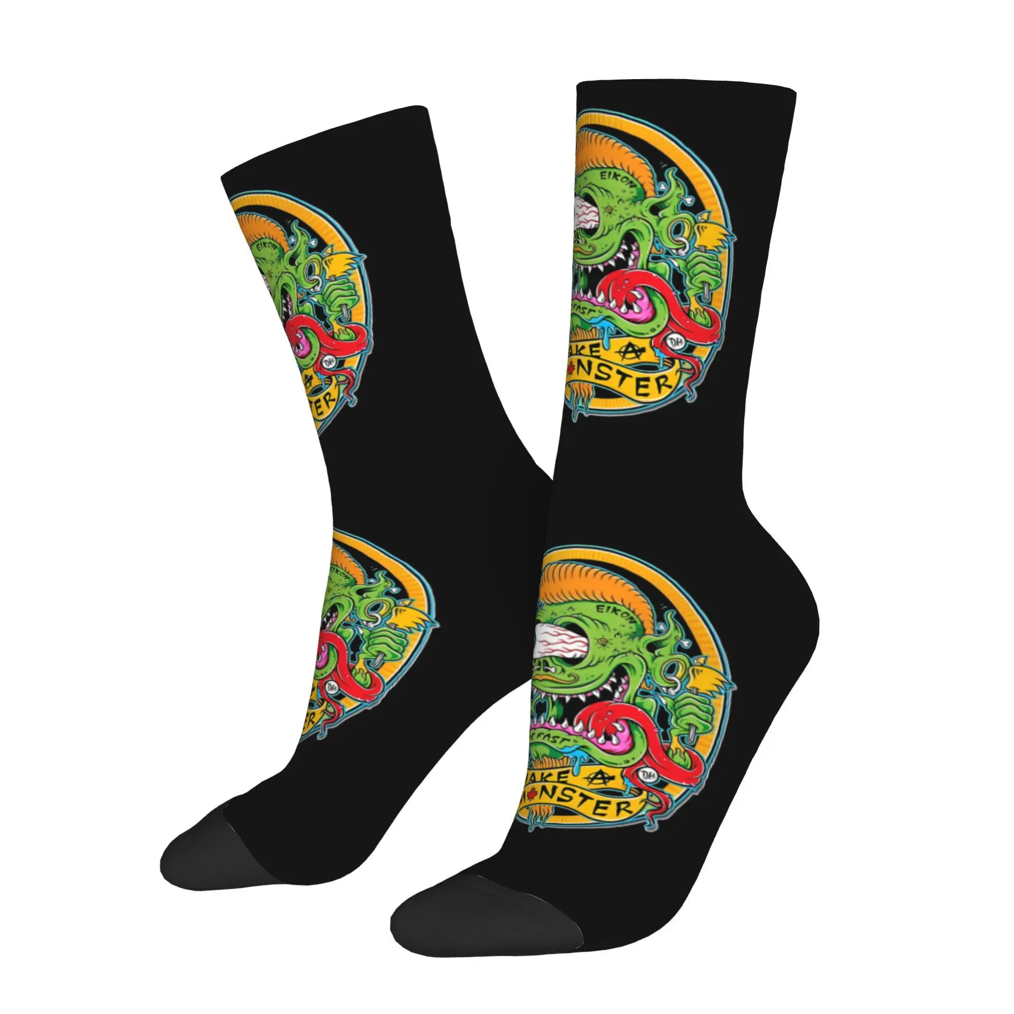 

Retro Rat Fink Hot Rod Cartoon Men's Socks Unisex Harajuku Crazy Crew Sock Gift