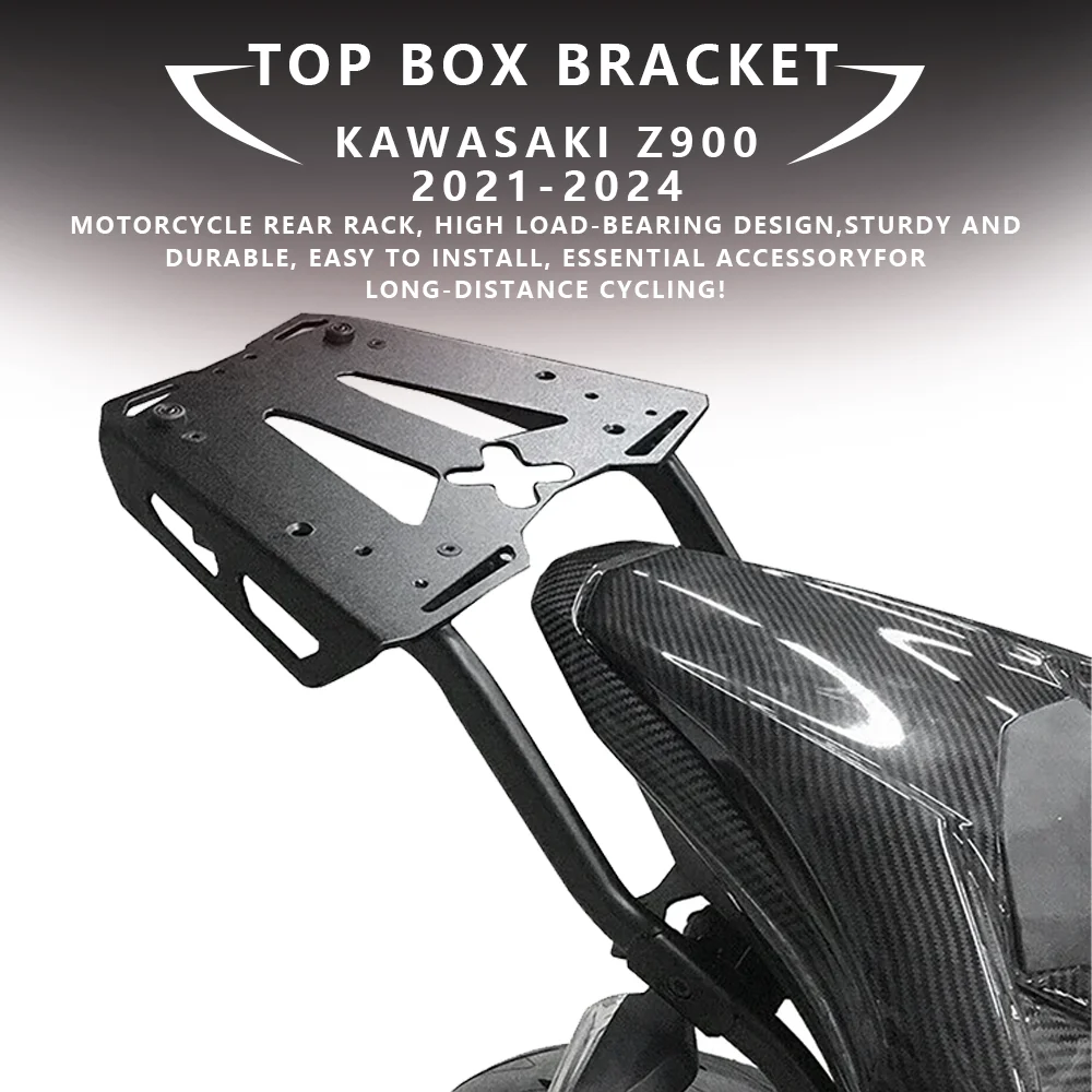 

MTKRACING For KAWASAKI Z900 2021-2024 Motorcycle Rear Luggage Rack Carrier Case Support Holder Bracket trunk cargo bracket