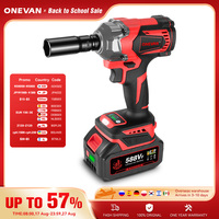 ONEVAN 1200N.M Torque Brushless Electric Impact Wrench 1/2Inch Cordless Wrench Screwdriver Power Tool For Makita 18V Battery Pin