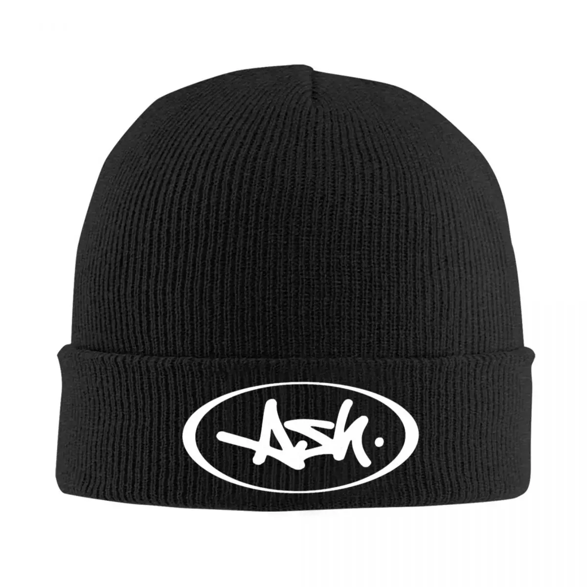 Gorro de punto con logotipo de Ash Band para hombre y mujer, gorro cálido, Otoño e Invierno