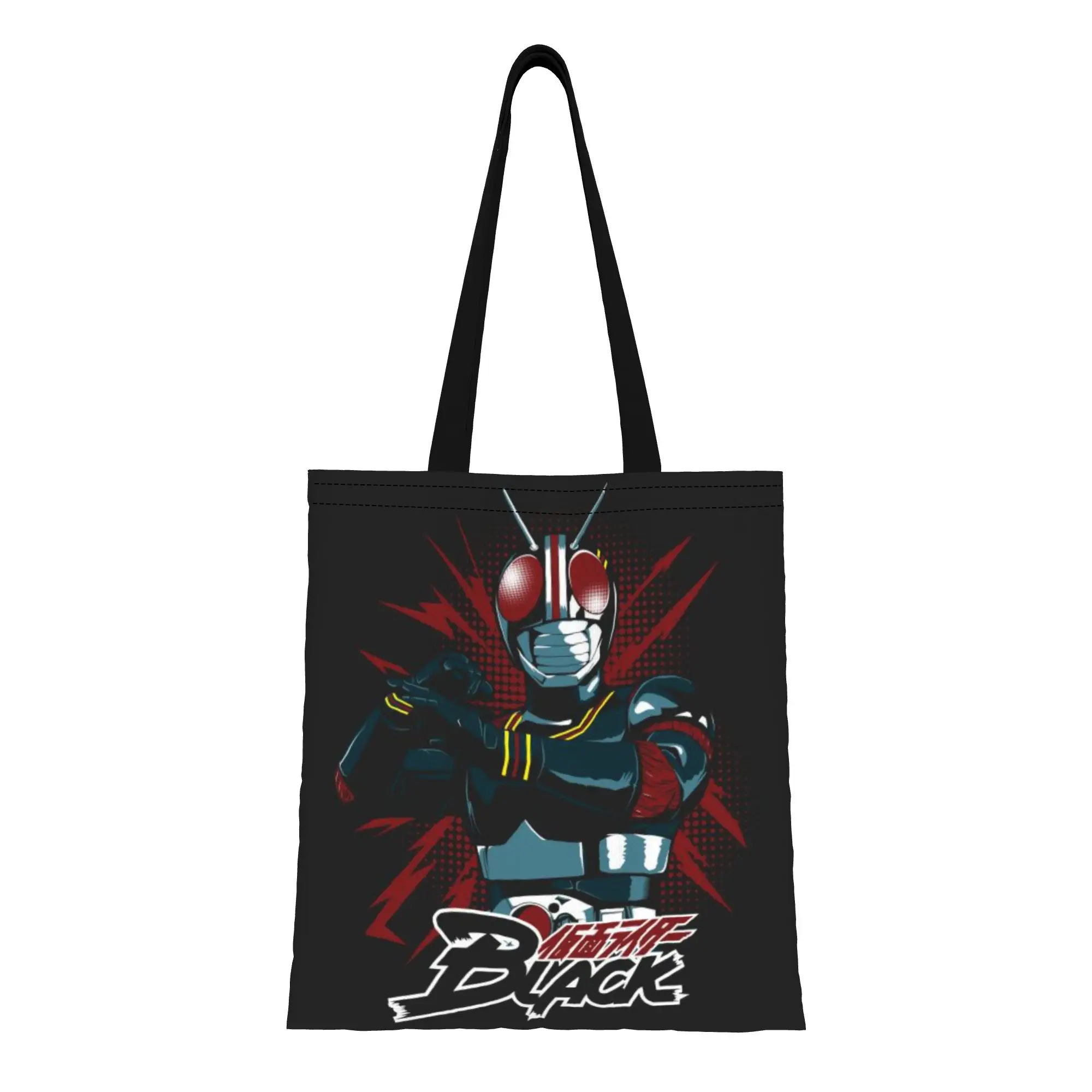 Back to school season Cartoon (4) Kamen Rider Canvas Tote Bag Perfect for Outdoor Women's Top-Handle Bags