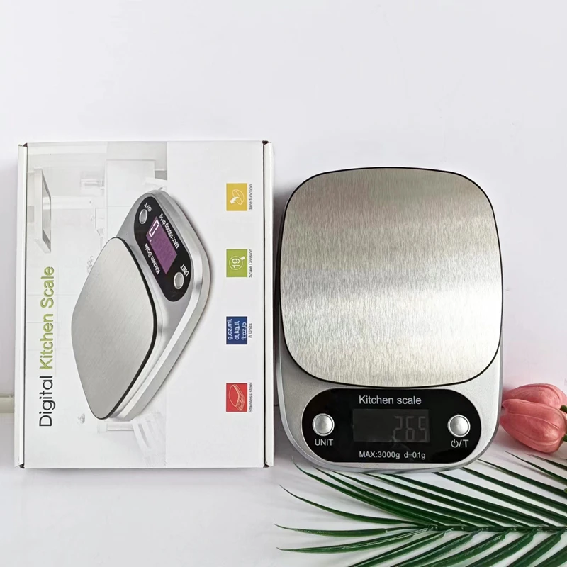 مقياس مطبخ عالي الدقة 10 كجم مجوهرات إلكترونية مقياس خبز الطعام أداة قياس متعددة الوظائف مقياس جرام شاشة LCD #6