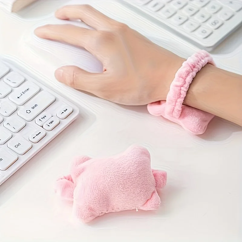 2/4 Pack with Random Colors, Wrist Protection Mouse Pad, Small Pillow for Office Workers, Keyboard Typing Anti-Wear Hand Pad, Hand Rest, Office Wrist Support Gadget, Office Essential, Practical Item, Holiday Gift