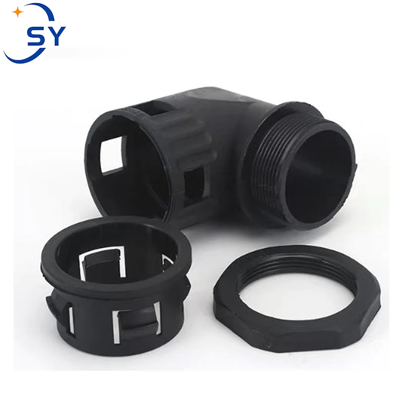 Corrugated Pipe Turning Joint Electric Box Waterproof Protection Cable Plastic Fixed Head AD13 AD15.8 AD18.5 AD21.2 AD25 L Type