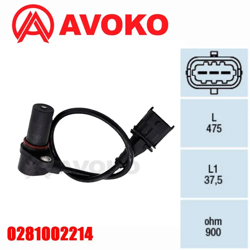 In Stock 1/5Pcs 0281002214 0281002474 46806128 Crankshaft Position Sensor RPM For Alfa Romeo Fiatt Lanica G-M V-W Agrale S10