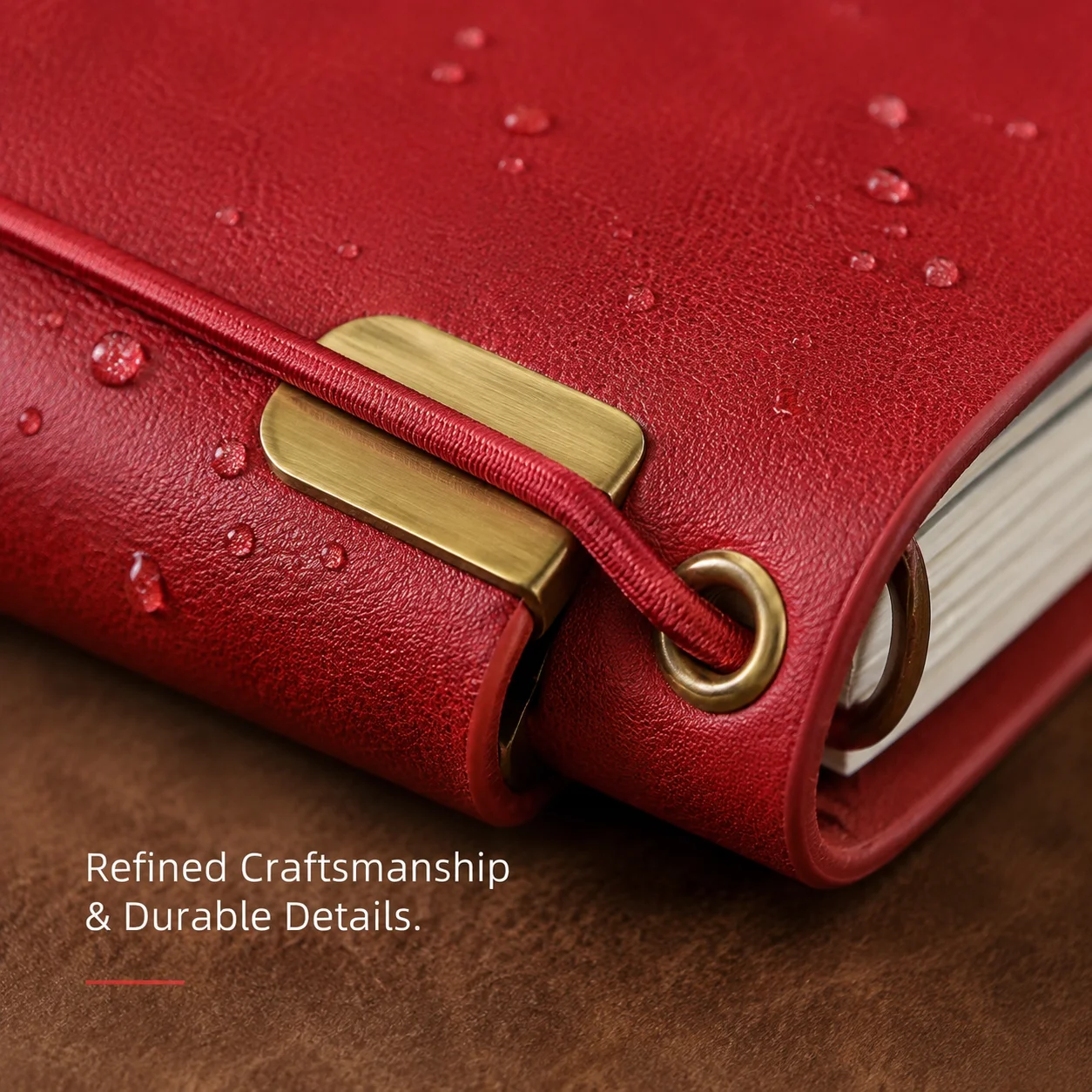 A6 TN Travel Notebook Cover Glossy Color Changing PU Leather Diary Journal Replaceable Refills Handmade String Closure Pocket Pl