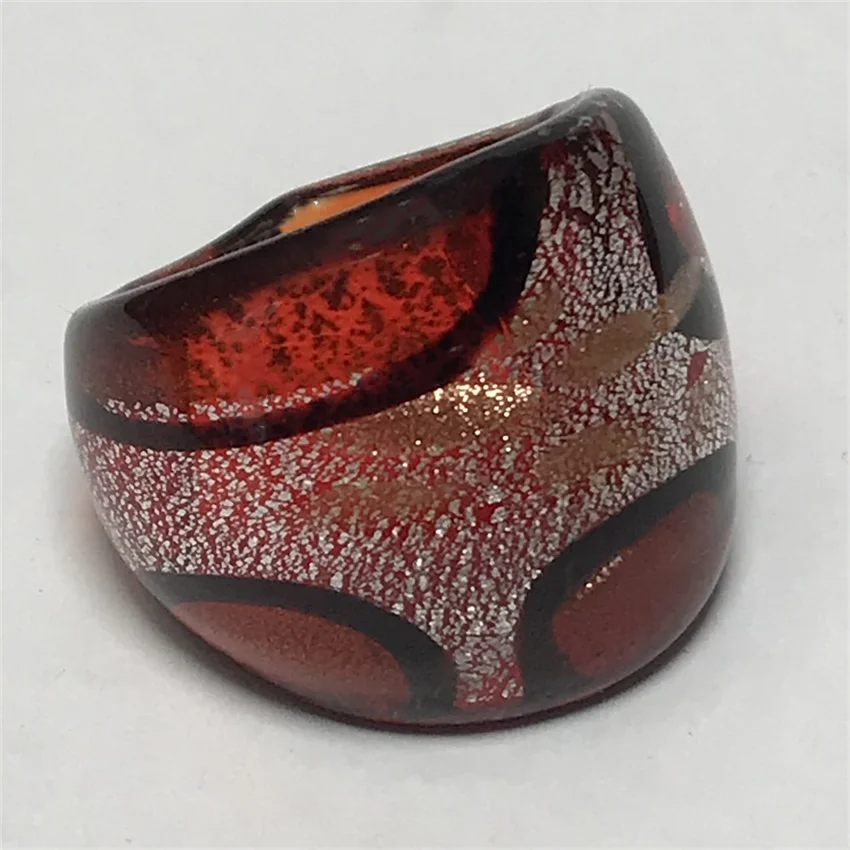 New Handmade Murano Glass Rings For Women Retro Style Liuli Multiple Color Finger Rings Fashion Jewelry Gifts