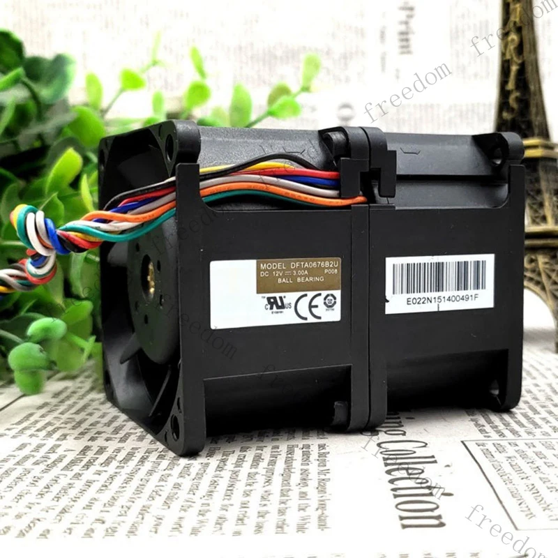 HTS   NEW for AVC 6076 6CM DC12V 3A DFTA0676B2U Violent Fan#QW 1PCS