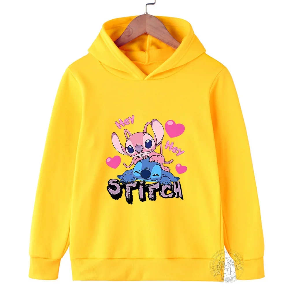 2024 Disney Stitch Street Fashion Sweater for Boys and Girls, Children's Sports Pullover, Outdoor Sports Hoodie Hot Sale