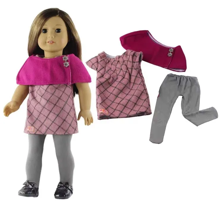 1 set schöne Freizeit kleidung Puppen kleidung für 18 Zoll amerikanische Puppe viele Stil für Wahl a90 – Detail 1