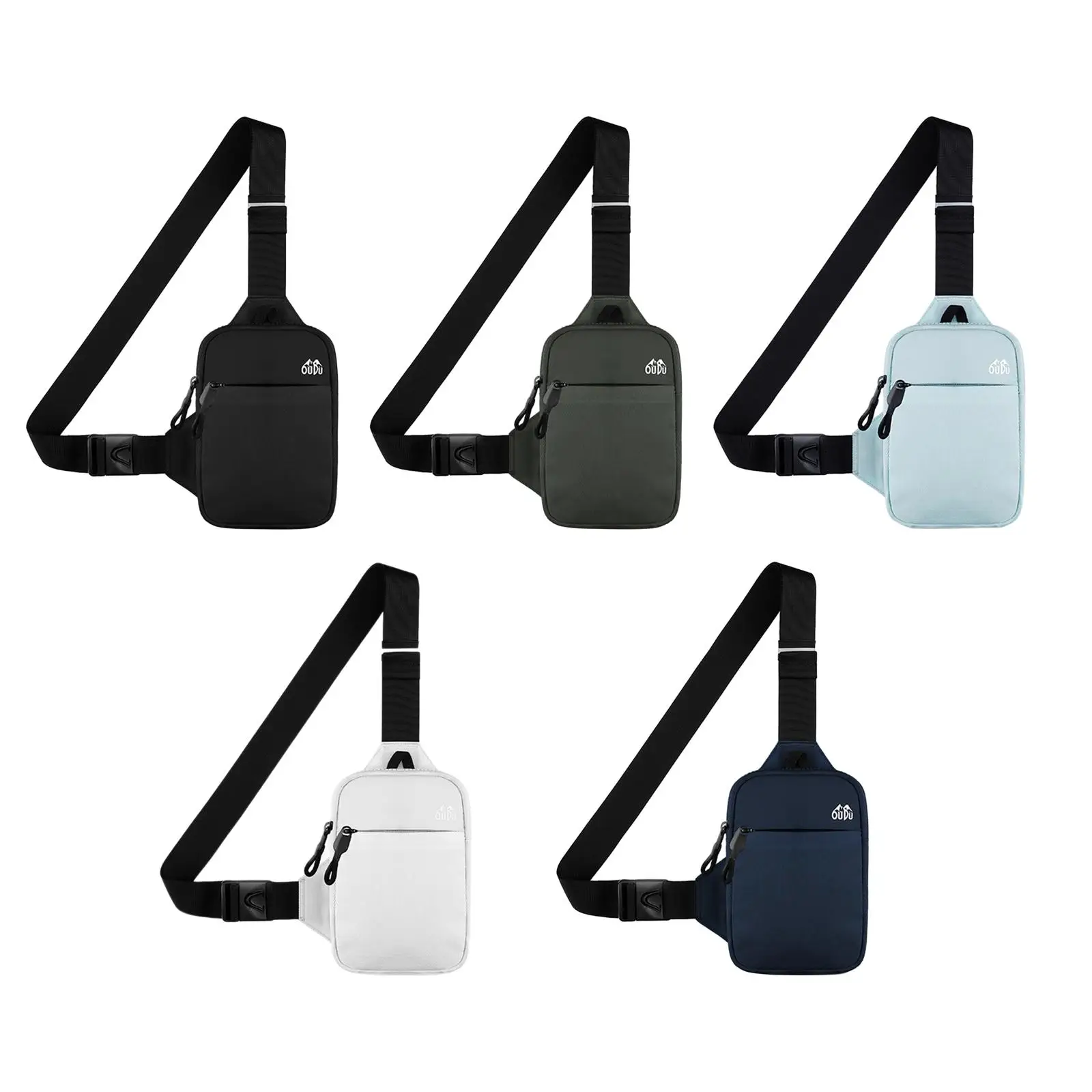 

Sports Chest Bag Large Capacity with Adjustable Strap Wallet Tote Nylon Shoulder Bag for Traveling Outdoor Sport Fishing