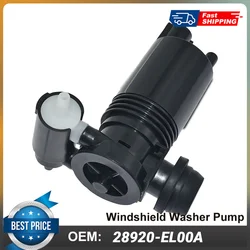 Windshield Washer Pump 28920-EL00A 28920EL00A For Nissan Juke 2011-2015, Versa Tiida 2007-2013