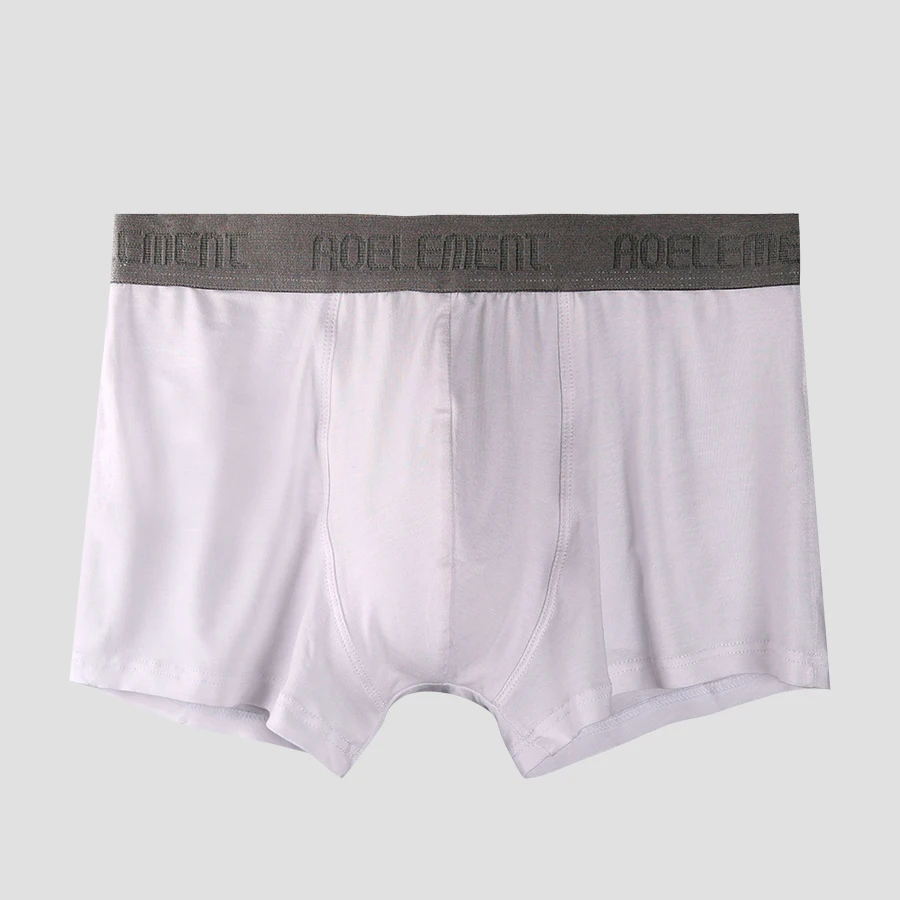 Men's Modal U-Pouch Boxer Shorts, Mid Rise Breathable Sweat Wicking Sexy Underwear for Men